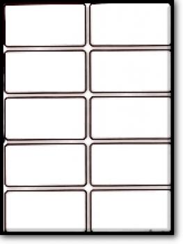 Papiereinlagen für selbstklebende Einsteckhülle 35x110 mm