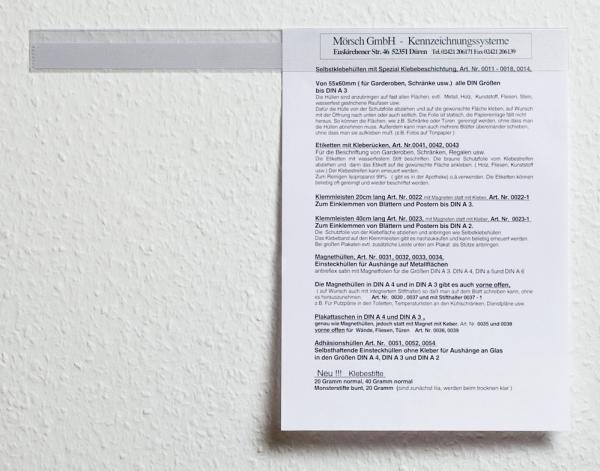 Klemmleiste 40 cm lang klebend